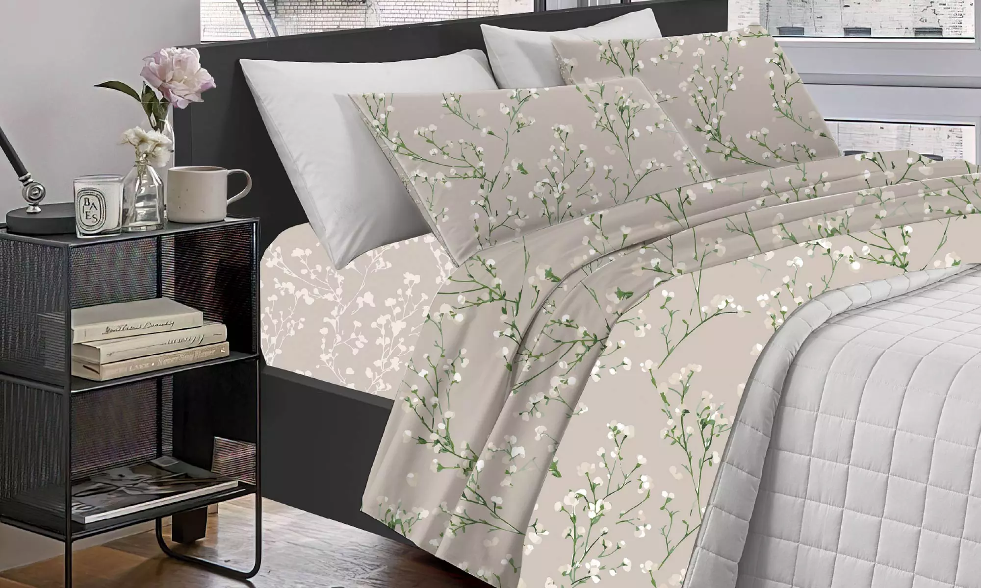 Completo lenzuola matrimoniale Nicoletta in cotone