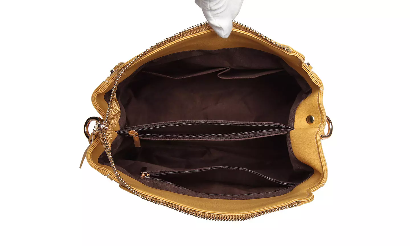 Leather Look Practical Large Capacity Crossbody Bag