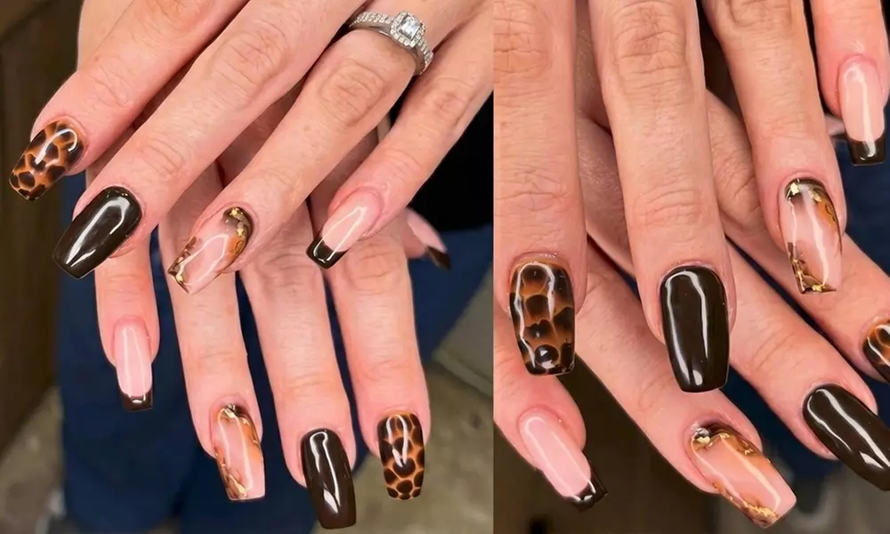 BIAB Builder Gel Manicure with Plain Colour or Nail Art/French Tips