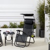 Image 10: Neo Folding Zero Gravity Garden Chairs and Table Set