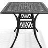Image 41: Garden Outdoor Cast Aluminum Vintage Bistro Table 