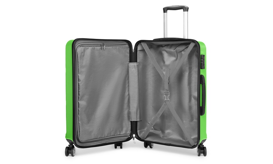 Image 18: Kono Six Piece Suitcase Set with TSA Lock and 360° Wheels