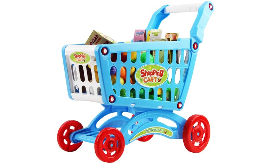 Image 5: deAO Shopping Cart Trolley for Children