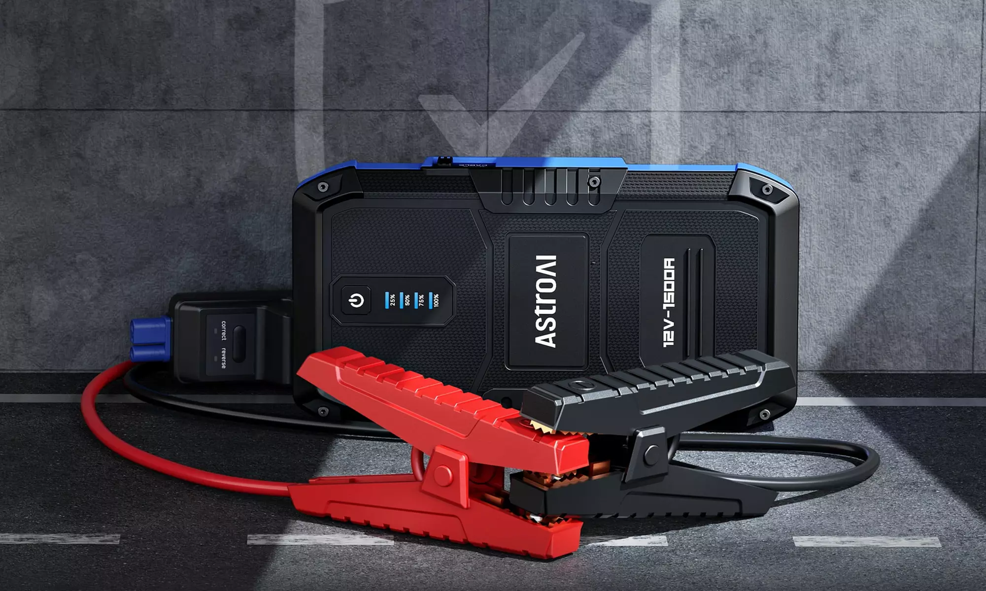 AstroAI Jump Starter Car Battery Charger 12V 1500A Battery Booster Power Pack, - Primary Image