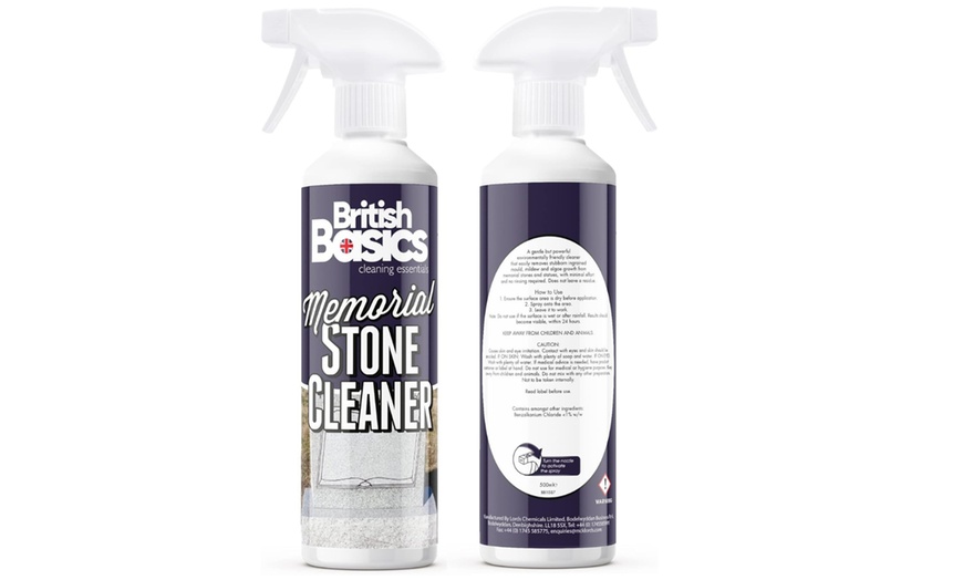Image 2: One or Two Packs of BritishBasics Memorial Headstone Cleaners 500ml