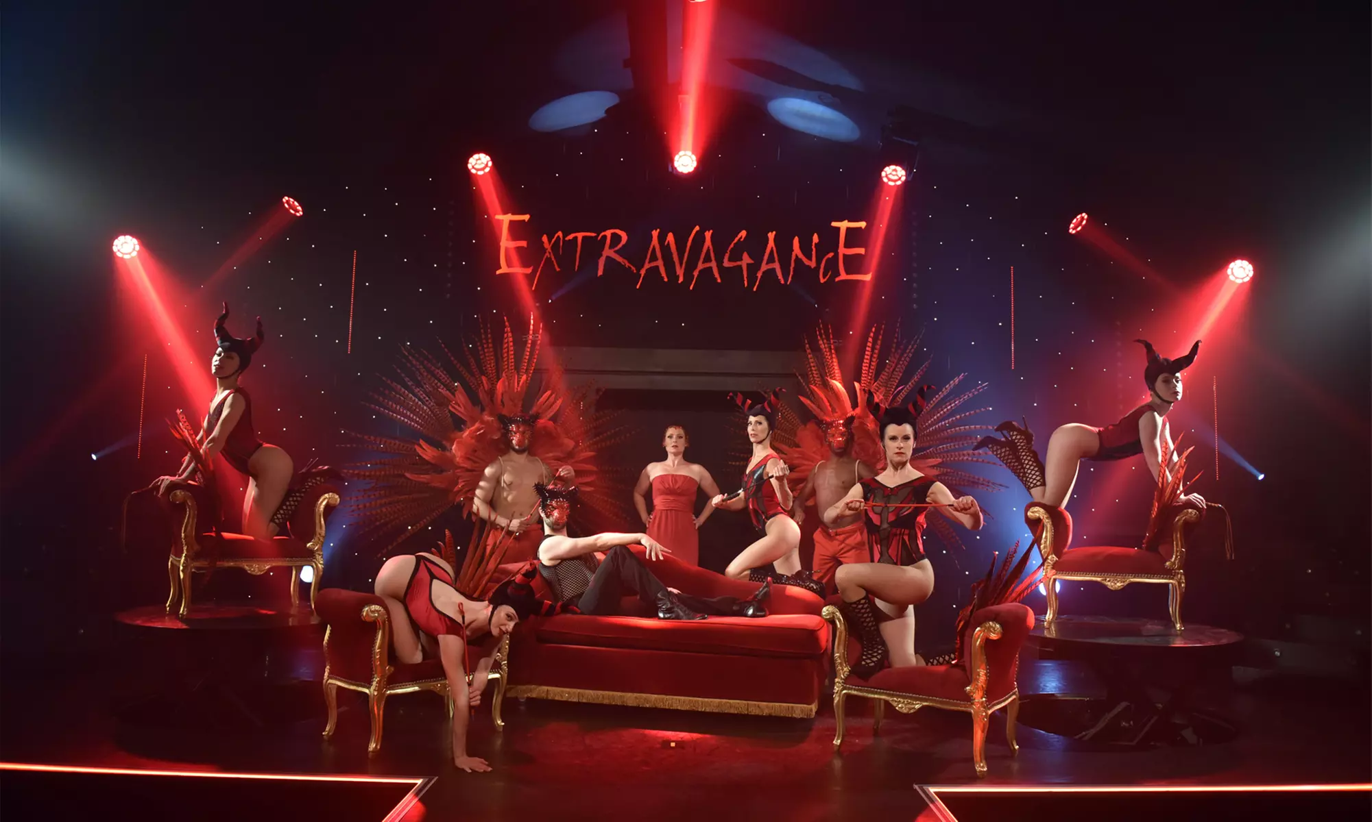 Soirée glamour au Cabaret l'Extravagance