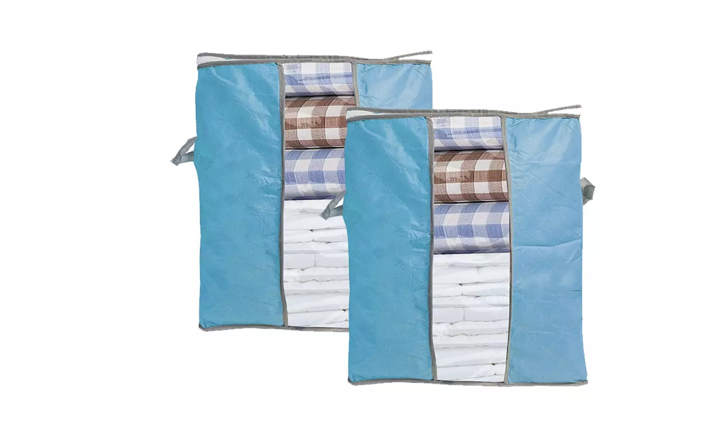 Non-Woven Clothes Storage Under-Bed Bins Foldable Closet Organizer Containers