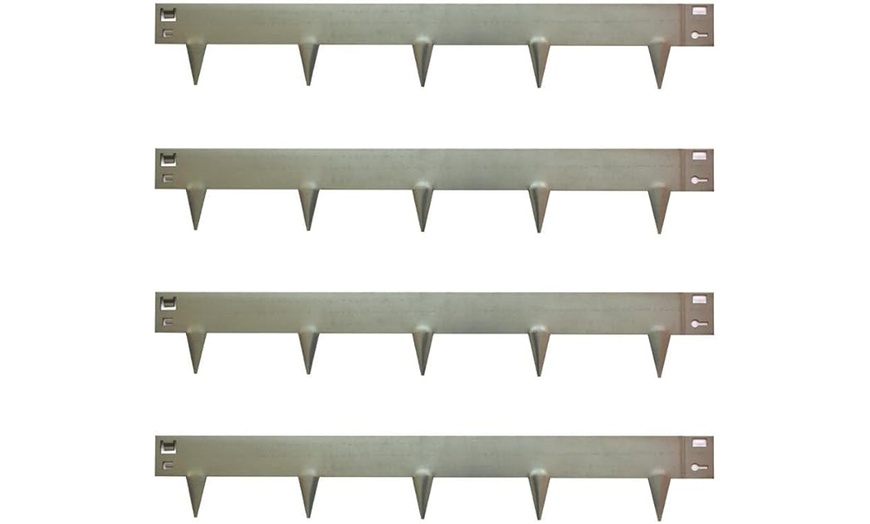 Image 10: Heavy Duty Metal Border Edging - 4 Colour Options - Pack of 4