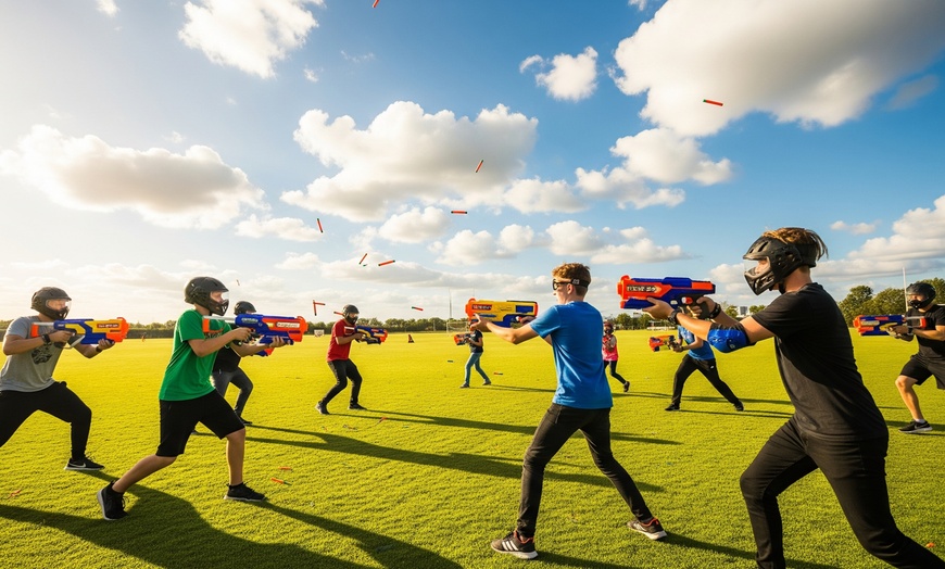 Image 2: Dive into a Thrilling  5 Hour Thursday Nerf Package for Up to 4 People