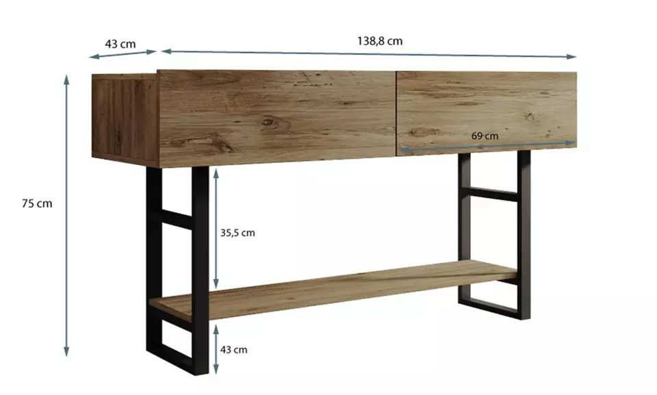 Halmeubel in houtskleur