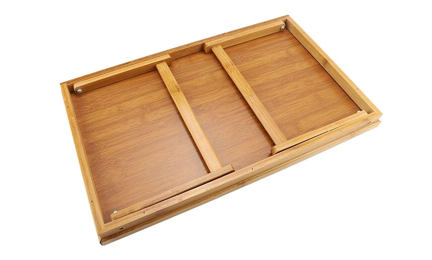 Image 6: Bamboo Folding Table