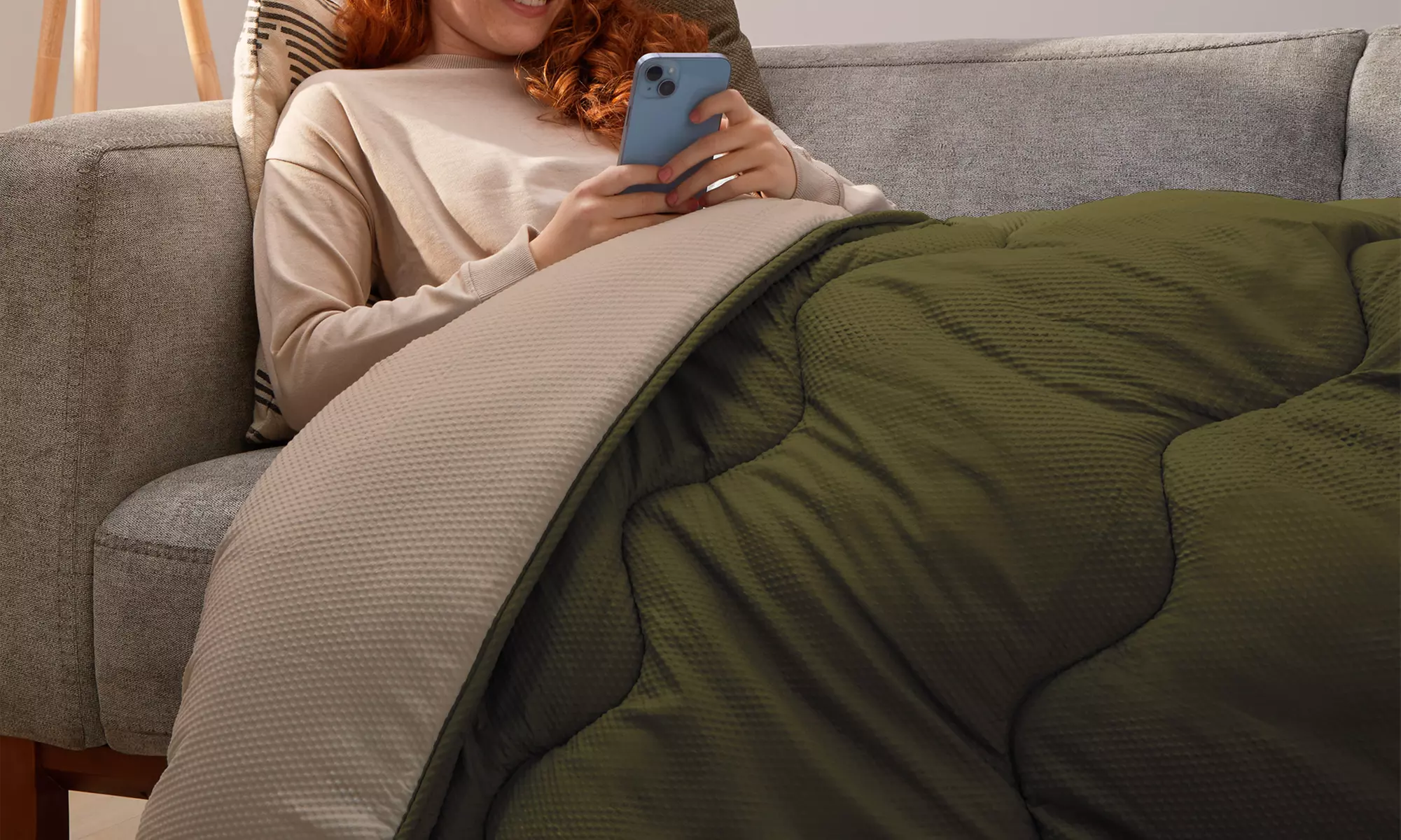 Silentnight 10.5 Tog Seersucker Coverless Duvet Set