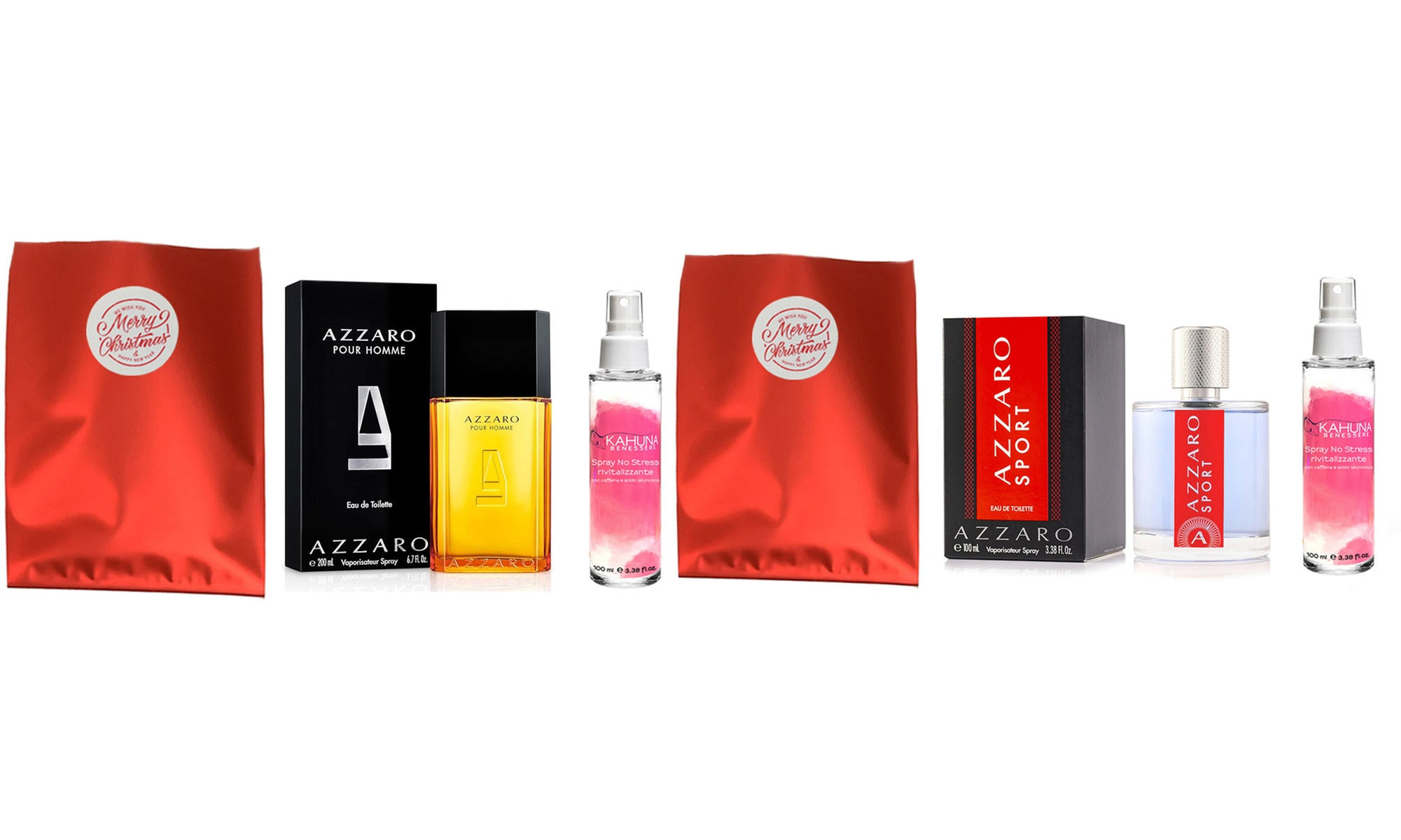 Kit Azzaro Homme et Sport pour homme avec sérum en coffret cadeau