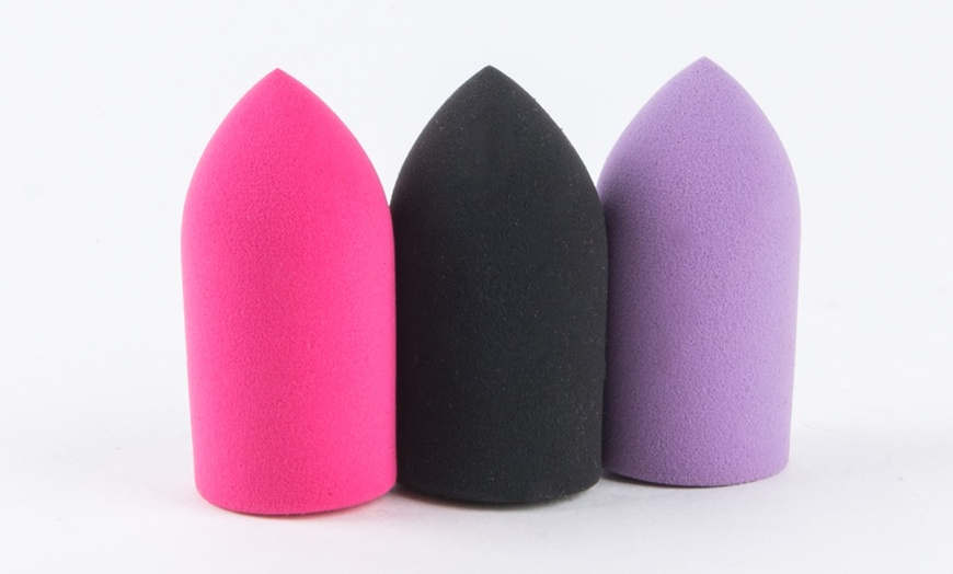 Image 3: Bullet Make-Up Sponges Three-Pack