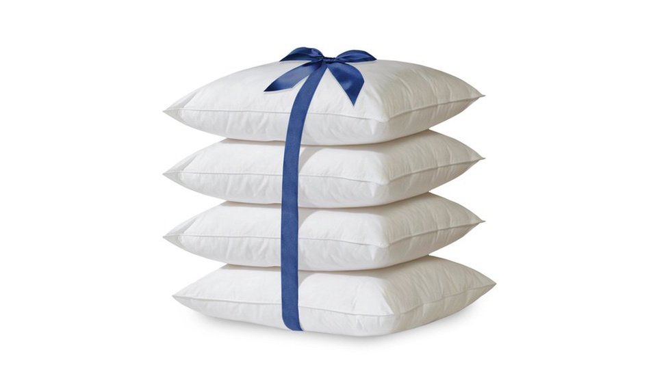4 Pack Hypoallergenic Down-Alternative Bed Pillow