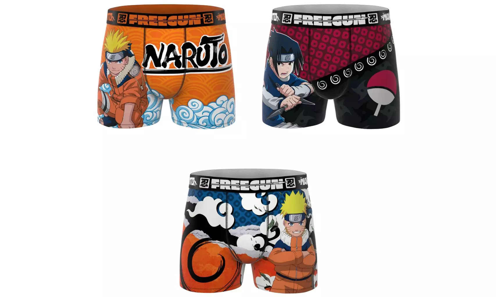 Lot de 3 boxers homme Freegun en microfibre