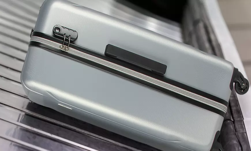 Image 25: Set of Three Hard-Shell ABS Suitcases
