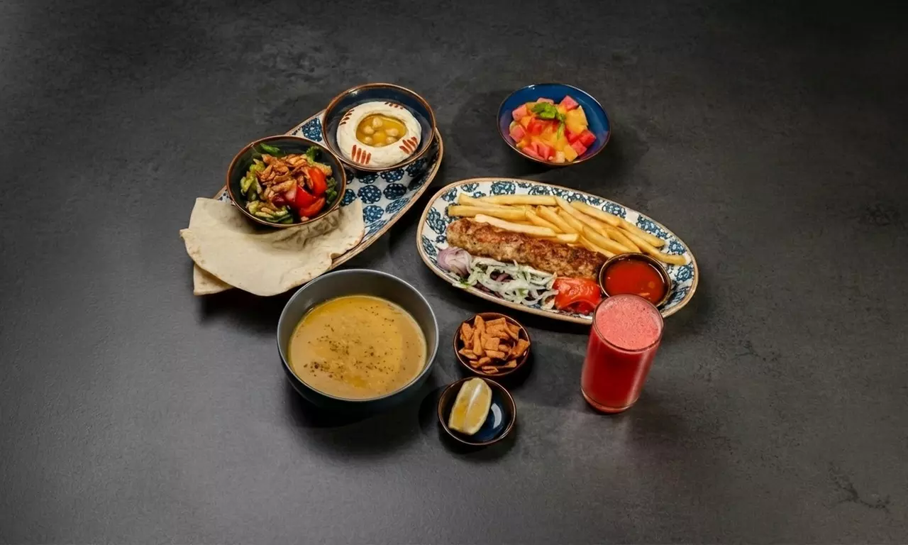 Savor Russian, Uzbek, & Arabic Cuisine in a Modern Lounge & Cafe