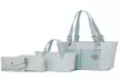 MKF Havenly Signature Tote Bag Set: Vibrant Colors - Includes Main Tote, Mini Tote, Pouch, Wristlet, & Coin Wallet - Second Medium