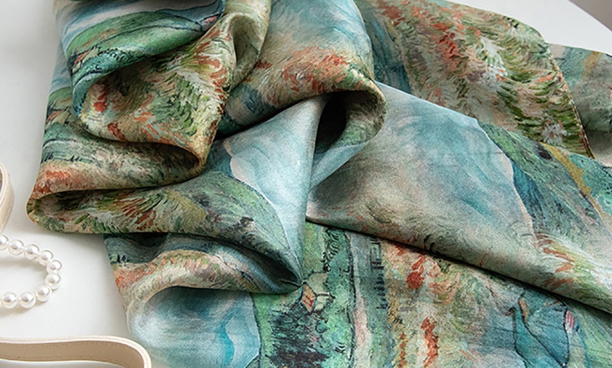 Image 10: Écharpe en soie, 170 x 110 cm