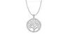 Sterling Silver Tree Of Life Necklace Made With Crystals From Swarovski