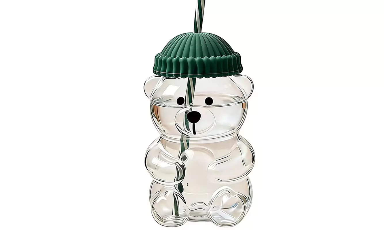 Tasse en verre "Barista Teddy Bear" 3D