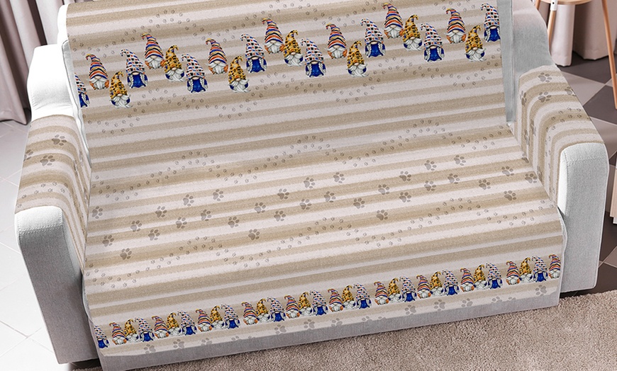 Image 6: Copridivano antiscivolo con stampa