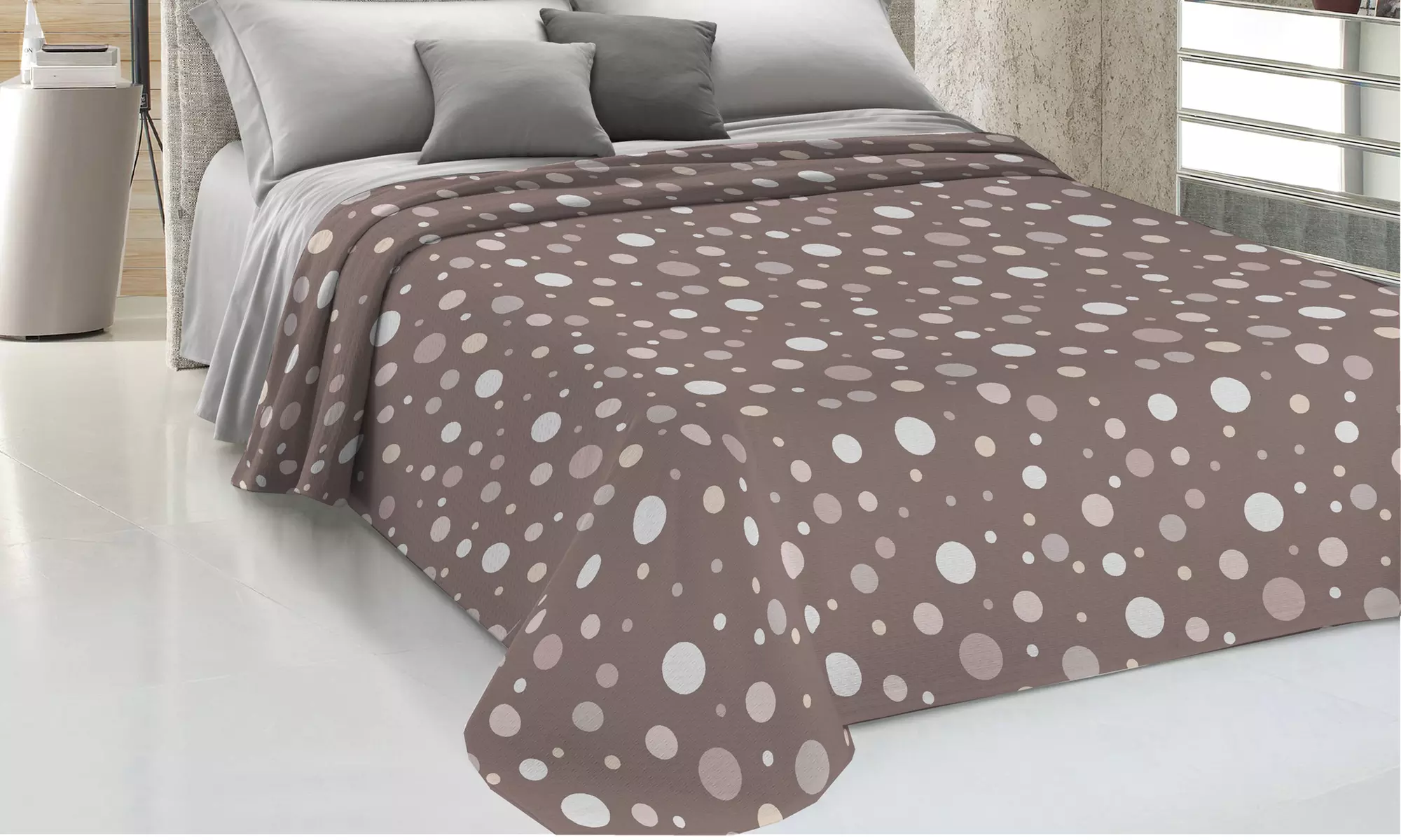 Copriletto primavera-estate in cotone