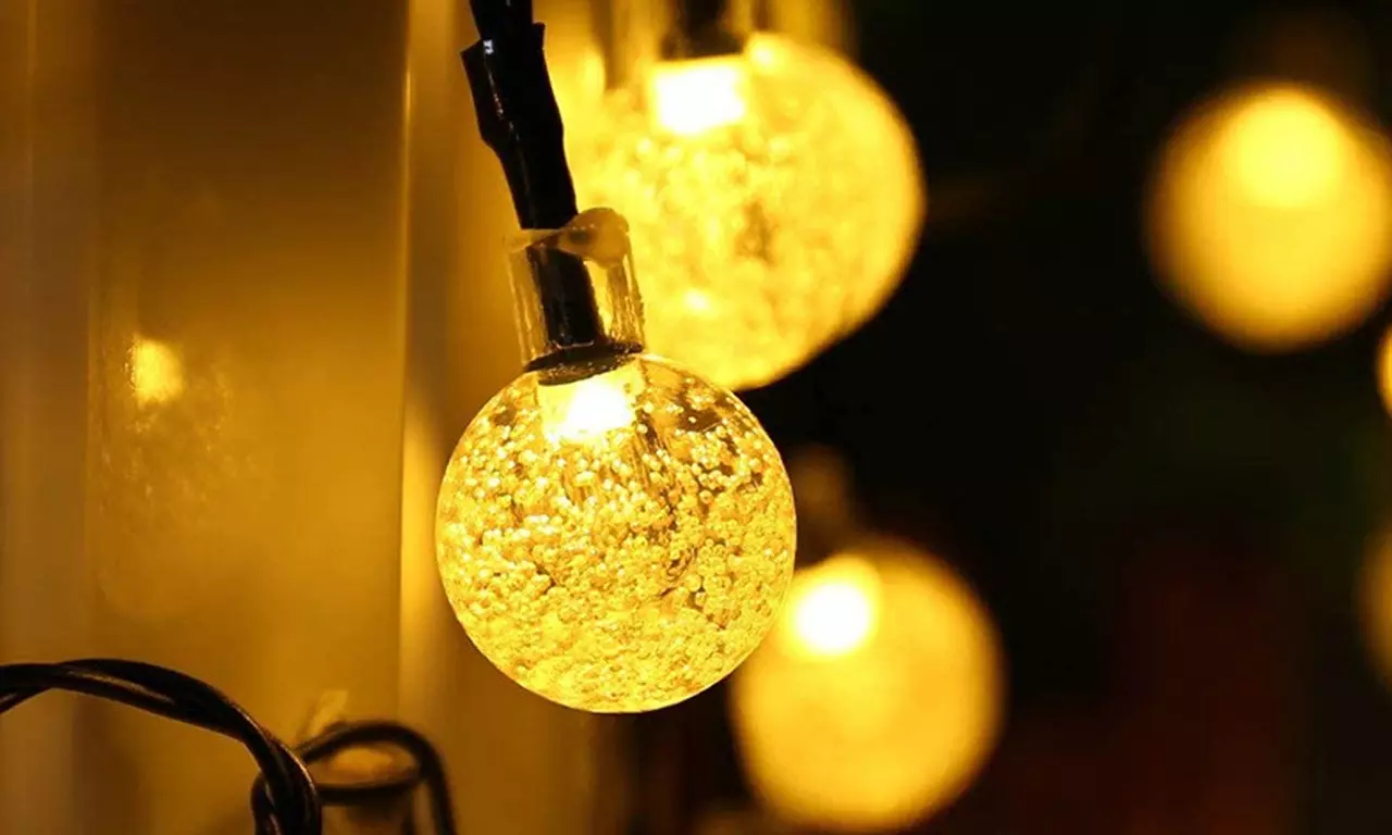 1x oder 2x Solar-LED-Lichterkette