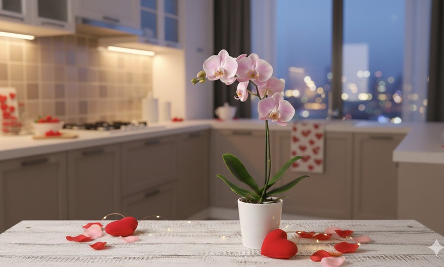 Image 2: The Perfect Valentine’s Gift: Elegant Light Pink Orchid with Free Shipping (Up to 20% Off)