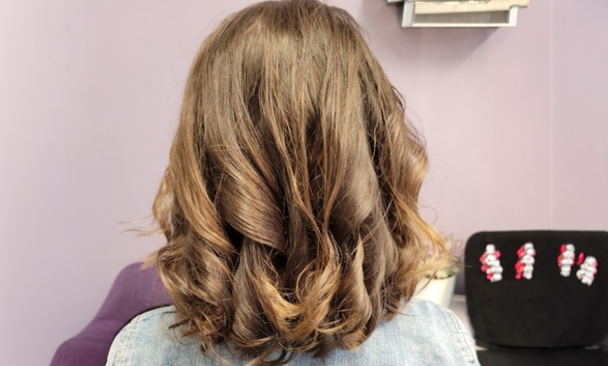 Image 4: Haircut, Blowdry, with Blowout, Ombre, Partial, or Full Highlights