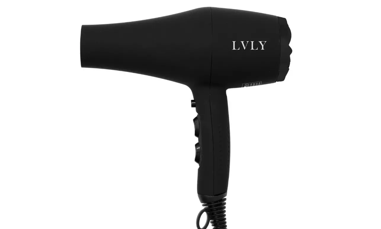 LVLY Haartrockner 2200 W, inkl. Stylingdüse, Diffusor & Haarbürste