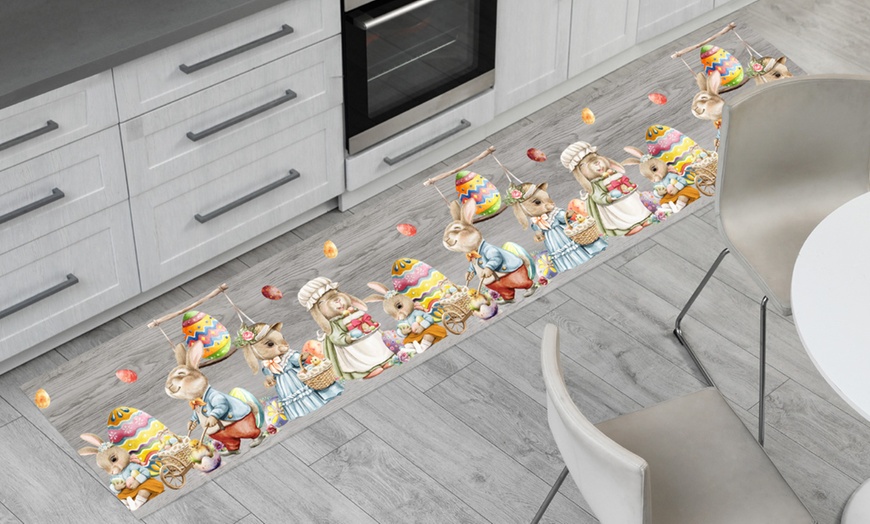 Image 5: Passatoie digitali a taglio in cotone con fantasie pasquali 