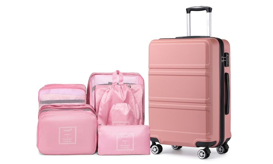 Image 2: Maleta o juego de maletas de ruedas con set de bolsas organizadoras