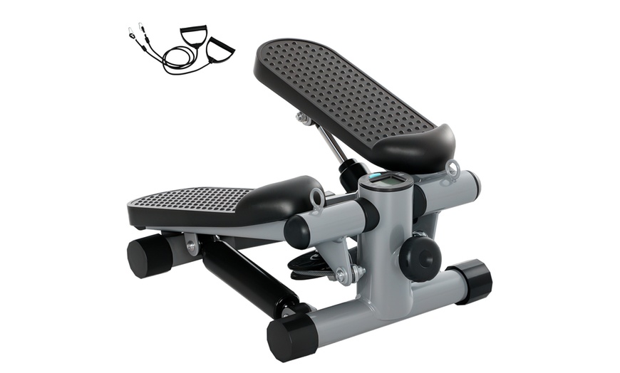 Image 3: SPORTNOW Mini Stepper, Compact Design for Home Workouts