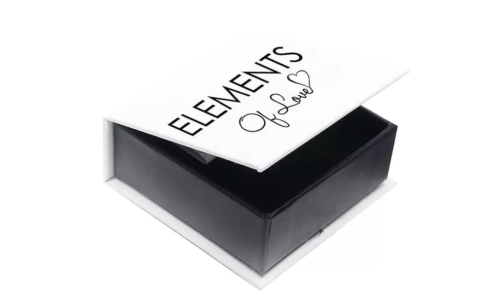 White, Rose, or Yellow Gold Plated Infinity Crystal Drop Earrings Made with Swarovski Elements by Elements of Love - Second Medium