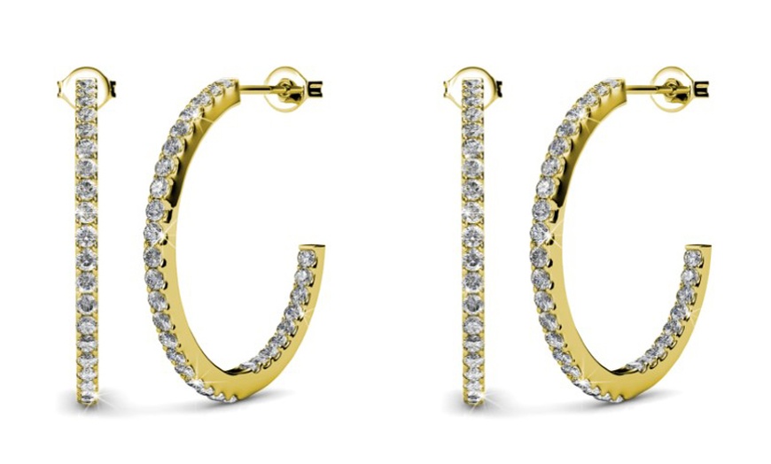 Image 4: 1x, 2x oder 3x Damen-Ohrringe mit österreichischen Kristallen