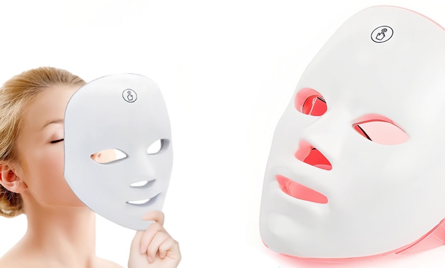 Image 4: LED Rejuvenation Light Therapy Facial Mask