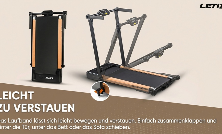Image 6: Tapis roulant 2-in-1 “FoldPro” di LetixSports®