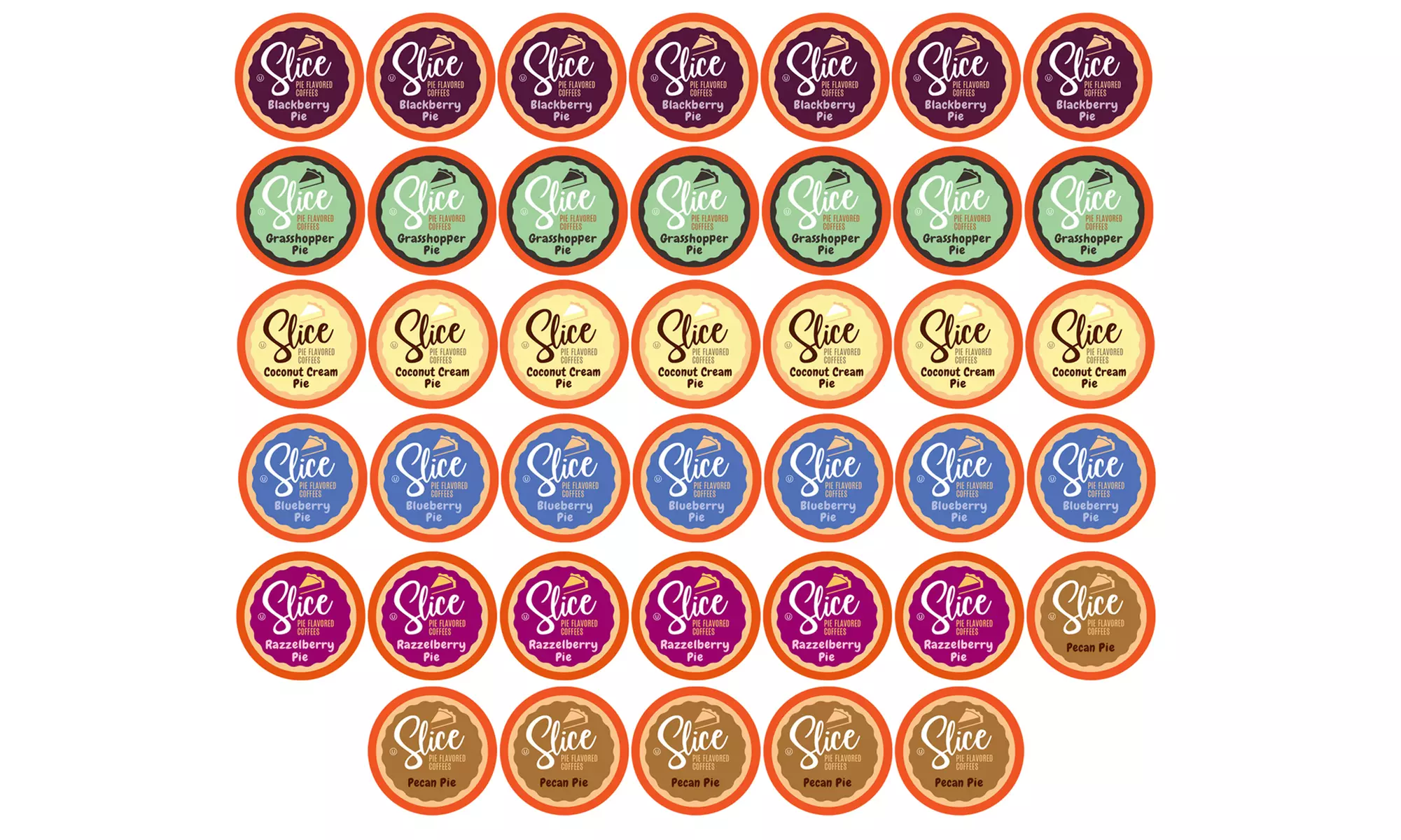 Slice Pie Flavored Single-Serve Coffee Cups Variety Pack for Keurig Brewers (40-Count) - Primary Image