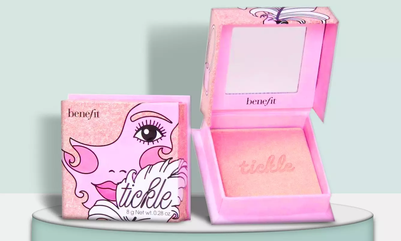 Benefit Tickle Shimmer Finish Powder Highlighters 0.28 Oz.
