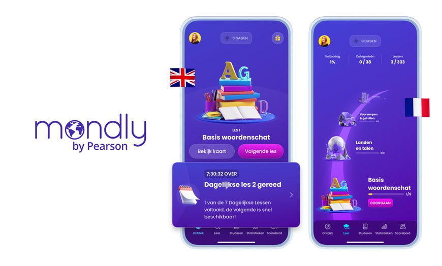 Image 4: Mondly  by Pearson : accès premium pendant 1 mois, 1 an ou à vie