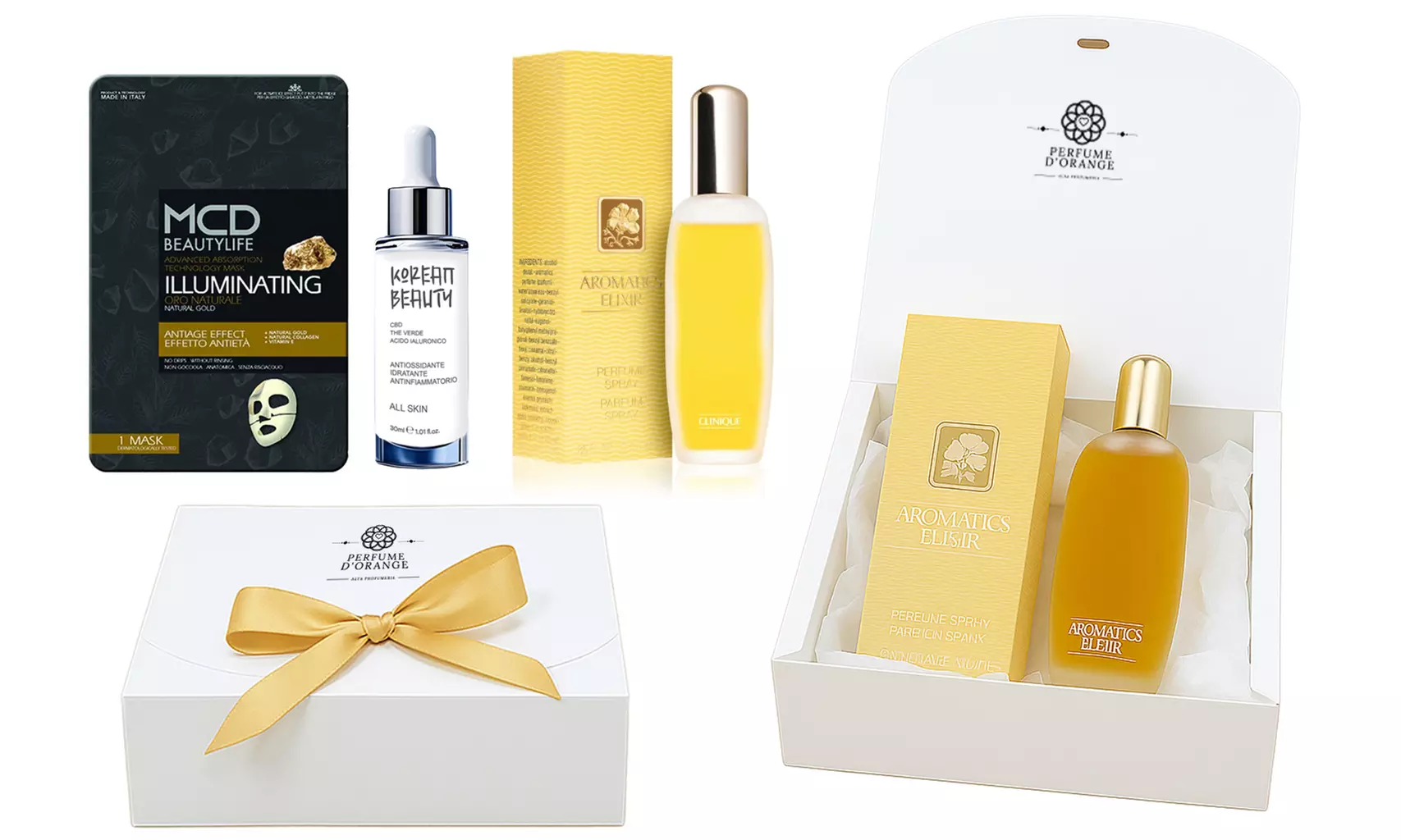 Kit parfum Aromatics Elixir, masque Gold et sérum au CBD de Clinique, volume au choix - Image 4