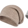 Image 13: 1x oder 2x Kaschmir Slouchy Beanie Strickmütze