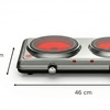Image 4: Cuisinière électrique à double plaque de cuisson infrarouge en acier