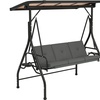 Image 7: Outsunny 3 Seater Garden Swing Seat Bed