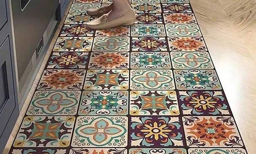 Image 3: Non-Slip Kitchen Floor Mats Set