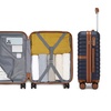 Image 35: KONO Stylish Stripe Design Suitcase with Spinner Wheels