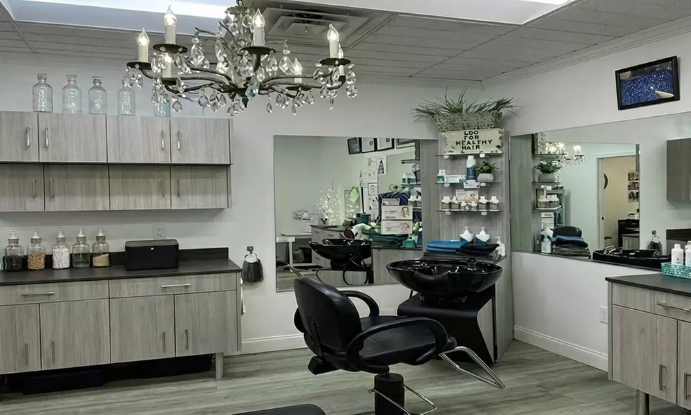 Get One Process Color Re-touch Haircut or Halo Balayage Highlights