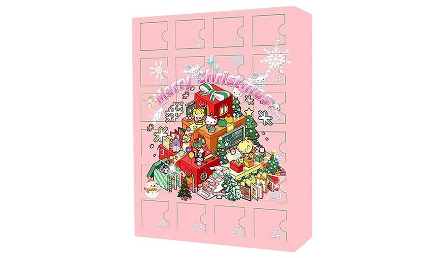 Image 1: 24 Days Sanrio Anime Cartoon Doll Ornament Inspired Advent Calendar